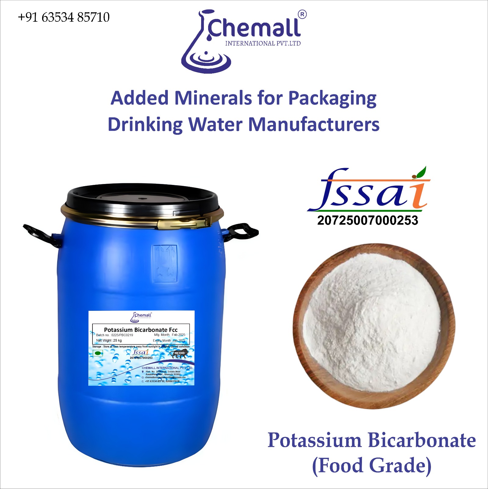 Potassium Bicarbonate Food Grade Manufacturers